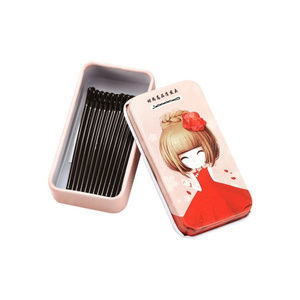 Hair Clips in Metal Match Box